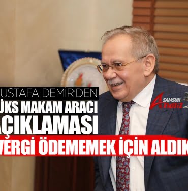Başkan Demir'den lüks makam aracı açıklaması