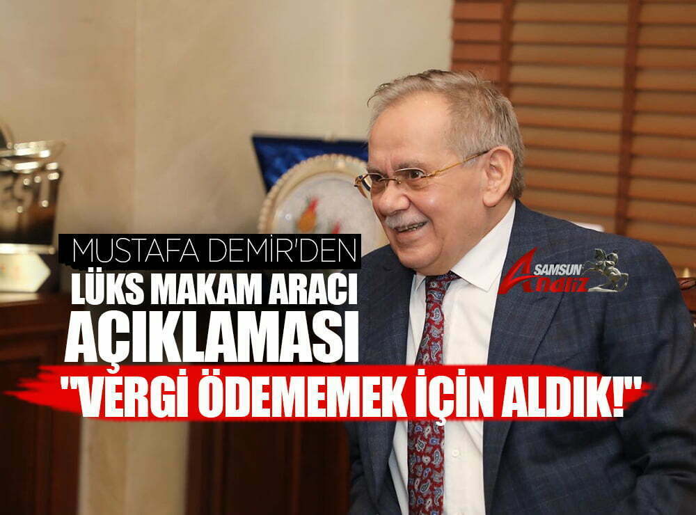 Başkan Demir'den lüks makam aracı açıklaması