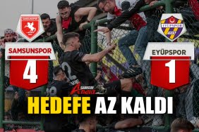 Samsunspor'da zirveye az kaldı