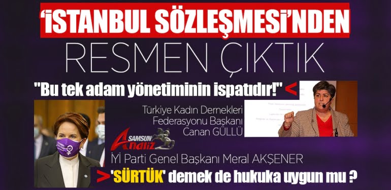 İstanbul Sözleşmesi'nden resmen çekildi