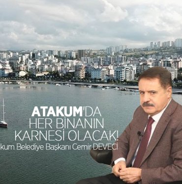 Atakum'da binalara karne verilecek