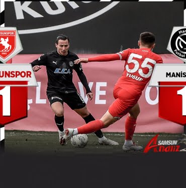 Samsunspor, Manisa'dan 1 puanla dönüyor