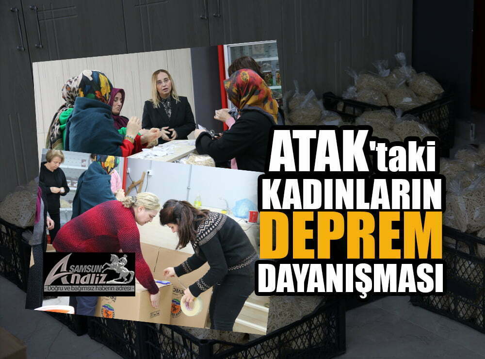 Atakum'da kadınlardan örnek alınacak dayanışma