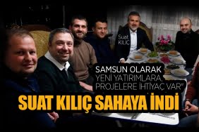 Eski Bakan Kılıç, Samsun'da sahaya indi