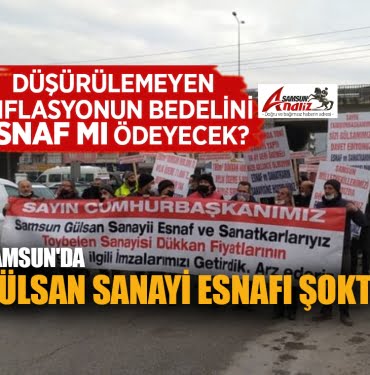 Gülsan Sanayi esnafı zorda