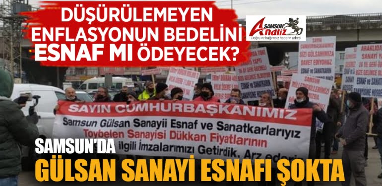 Gülsan Sanayi esnafı zorda