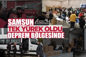 Samsun tüm gücüyle deprem bölgesinde