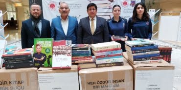 Samsun'da cezaevine kitap bağışı!