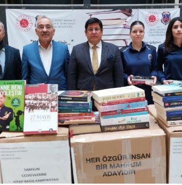 Samsun'da cezaevine kitap bağışı!