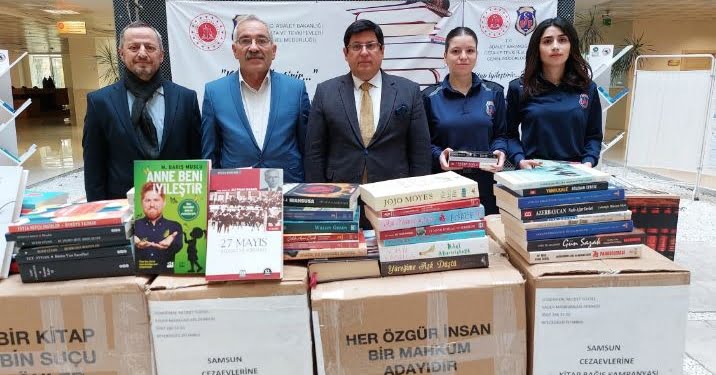 Samsun'da cezaevine kitap bağışı!