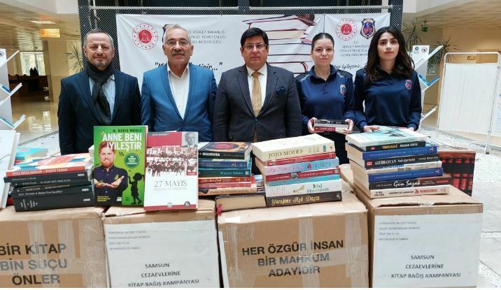 Samsun'da cezaevine kitap bağışı!