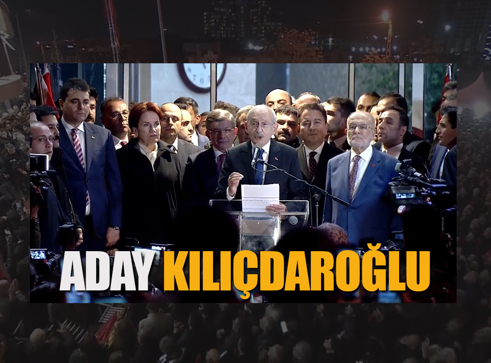 Kılıçdaroğlu 6'lı Masa’nın Cumhurbaşkanı Adayı Oldu