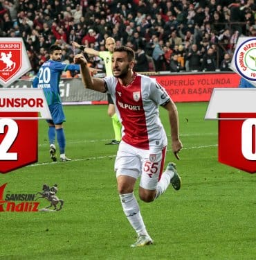 Samsunspor 2 - 0 Çaykur Rizespor
