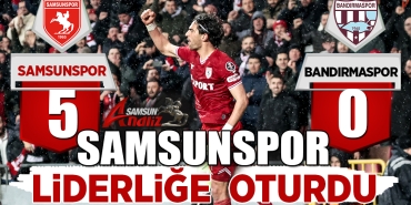 Samsunspor liderliğe oturdu