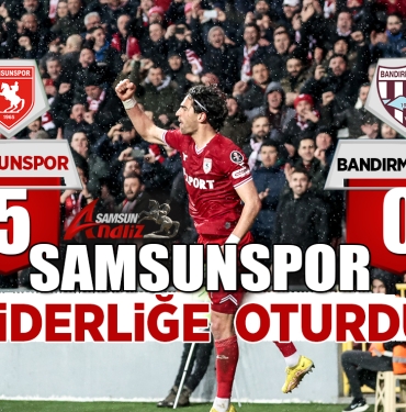 Samsunspor liderliğe oturdu