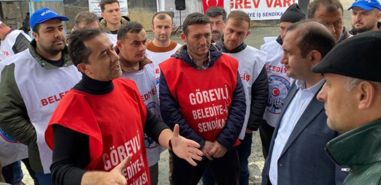 Çaybaşı Direnişi'ne Tez-Koop-İş'ten destek