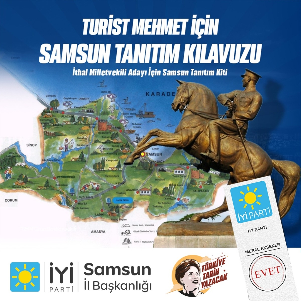 İYİ Parti'den Bakan Muş'a Samsun Tanıtım Kılavuzu Göndermesi