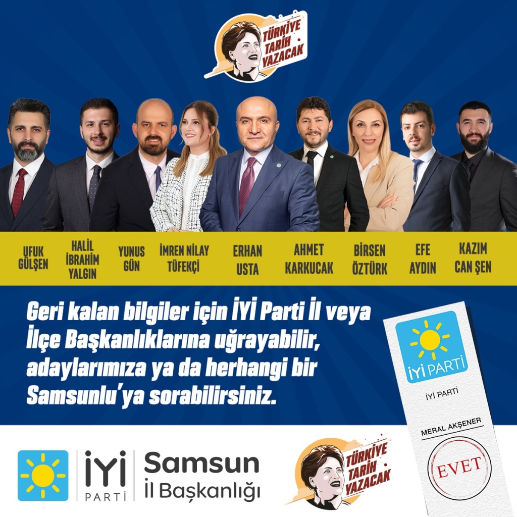 İYİ Parti'den Bakan Muş'a Samsun Tanıtım Kılavuzu Göndermesi