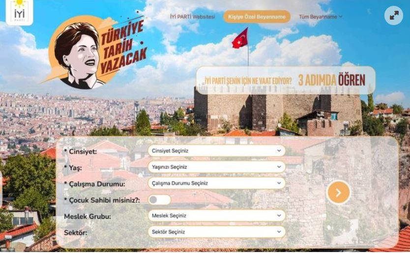 İYİ Parti'den Kişiye Özel Seçim Beyannamesi