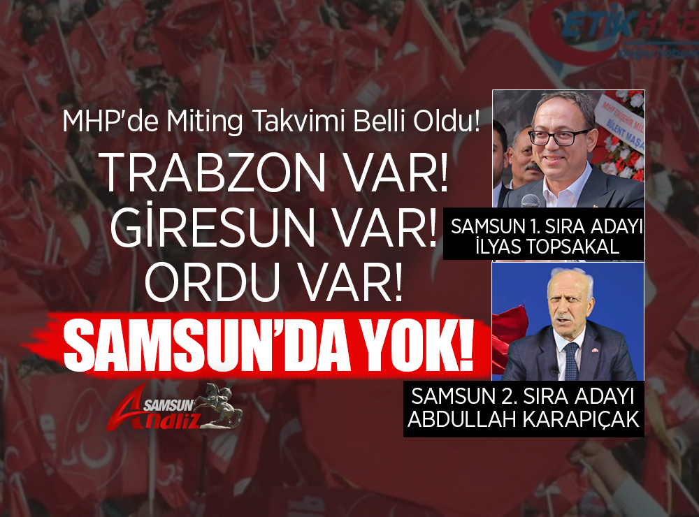 MHP'de Miting Takvimi Belli Oldu!