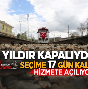 Sivas-Samsun-Sivas Yolcu Treni Seferleri Seçime Yetişti