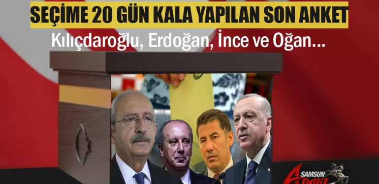 Seçime 20 gün Kala Son Anket!