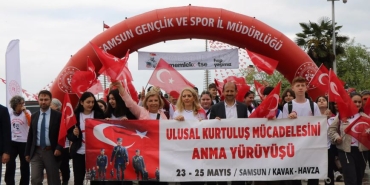 Samsun'da Ulusal Kurtuluş Mücadelesi Yürüyüşü Başladı