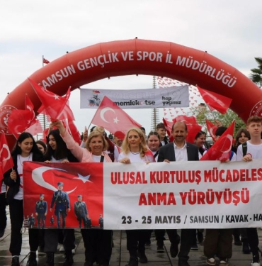 Samsun'da Ulusal Kurtuluş Mücadelesi Yürüyüşü Başladı