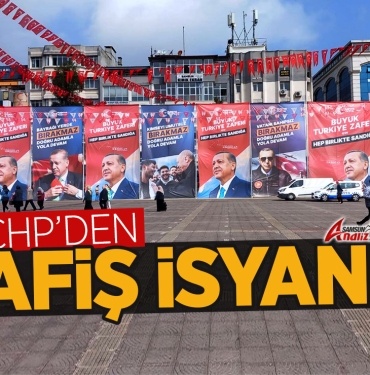 CHP'den Samsun'da Afiş İsyanı