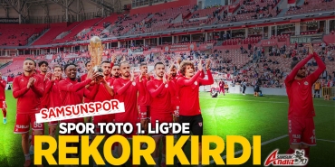 Samsunspor Lig'de Rekor Kırdı
