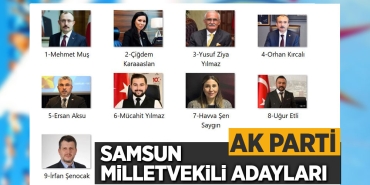AK Parti Samsun Milletvekili Adayları