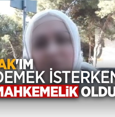 'AK'IM DEMEK İSTERKEN MAHKEMELİK OLDU!