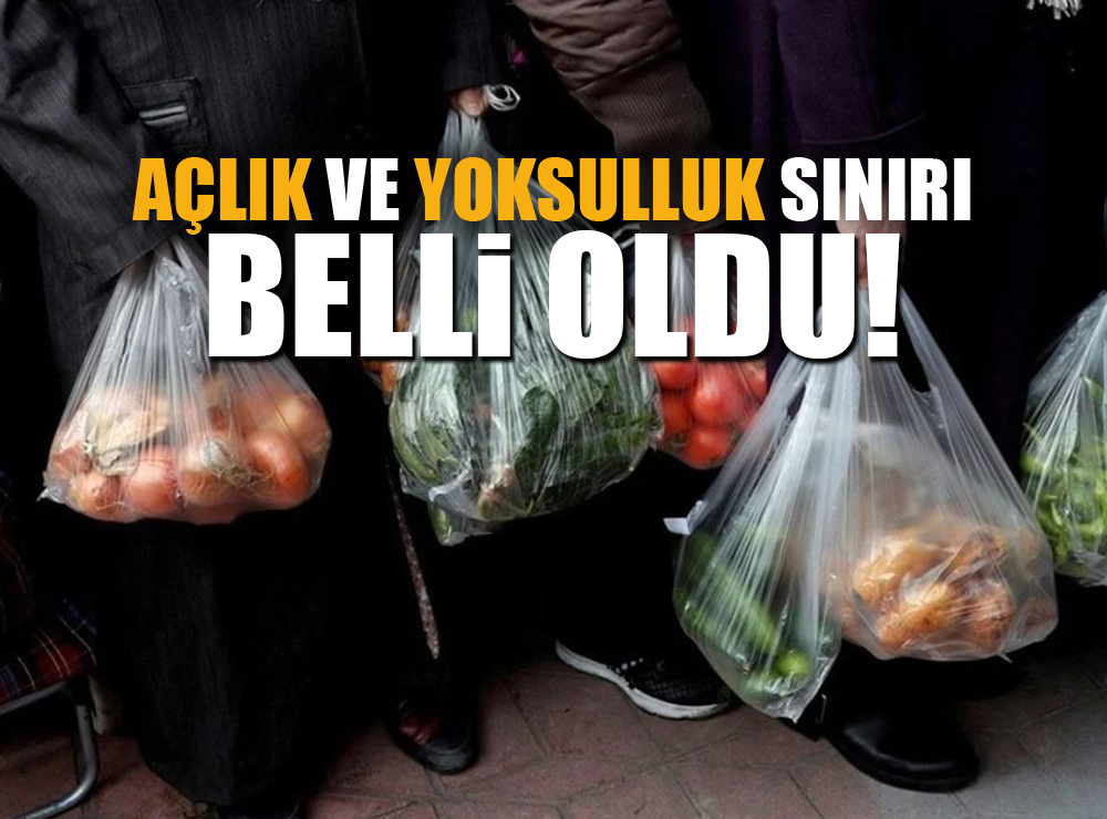 Açlık ve Yoksulluk Sınırı Belli Oldu