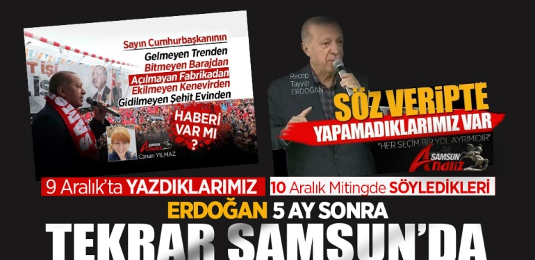 Ak Parti Lideri Erdoğan Yarın Samsun’da