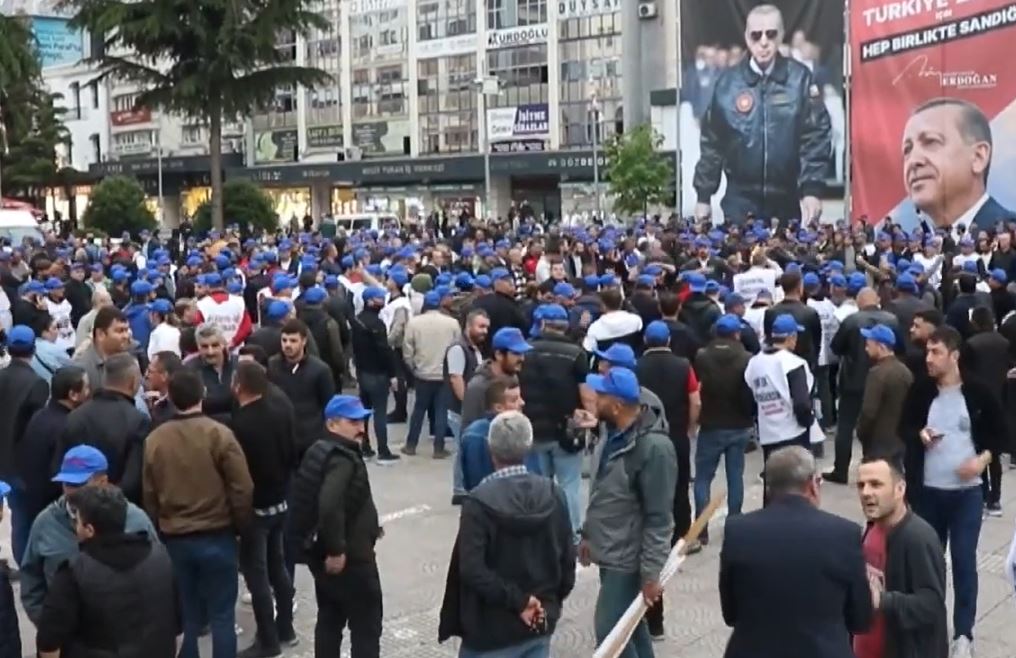 Samsun'da İşçilerin Kadro Eylemi 