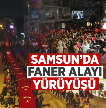 Samsun'da 'Fener Alayı' Yürüyüşü