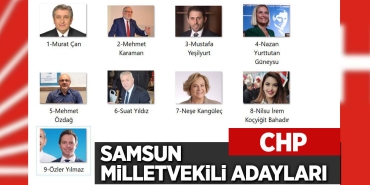 CHP Samsun Milletvekili Adayları