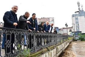 Samsun'da Terme Deresi Taştı