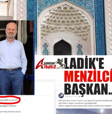 Ladik Belediyesi'ne Menzilci Başkan