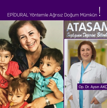 EPİDURAL Yöntemle Ağrısız Doğum Mümkün