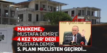 Mustafa Demir 5. Planını Meclisten Geçirdi