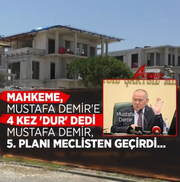 Mustafa Demir 5. Planını Meclisten Geçirdi