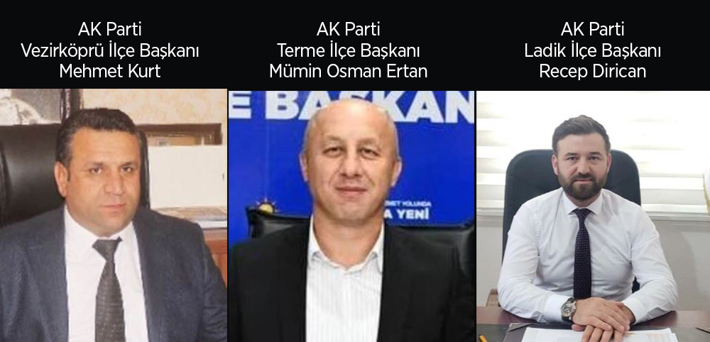Samsun'da 3 İlçe Başkanı İstifa Etti