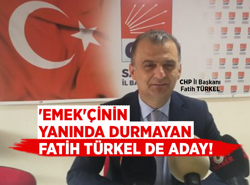 Fatih Türkel de Adaylığını Açıkladı