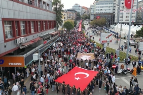 Samsun'da Cumhuriyet Yürüyüşü