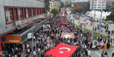 Samsun'da Cumhuriyet Yürüyüşü