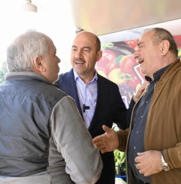 Terme Başkanı Kılıç, Esnafı Gezdi