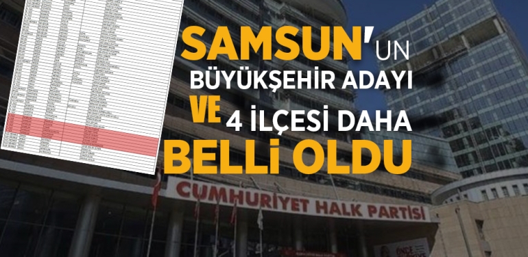 CHP’nin Samsun Büyükşehir Adayı Cevat Öncü