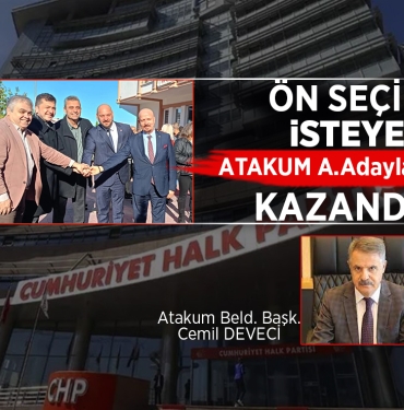 Atakum ve İlkadım Adayları Ön Seçim İle Belirlenecek