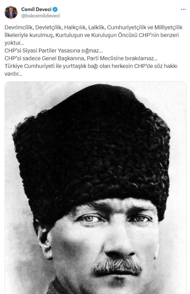 Cemil Deveci'nin O Paylaşımları